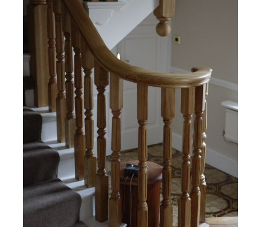 Curved Stair Landing