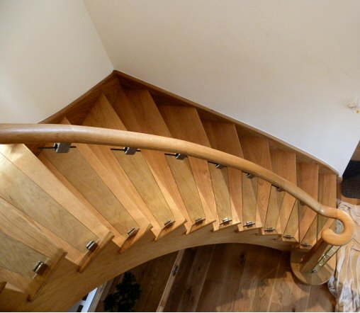 View of stairs from landing