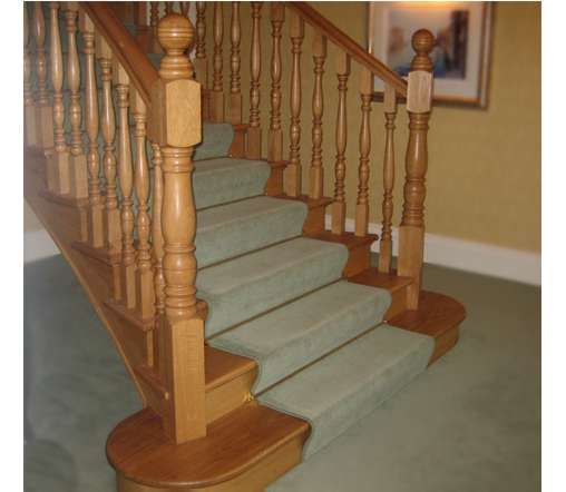 Newel Posts of Swept Stairs